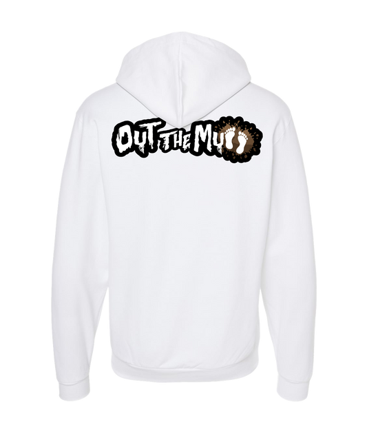 V-04ATOP - OUT THE MUD - White Zip Up Hoodie