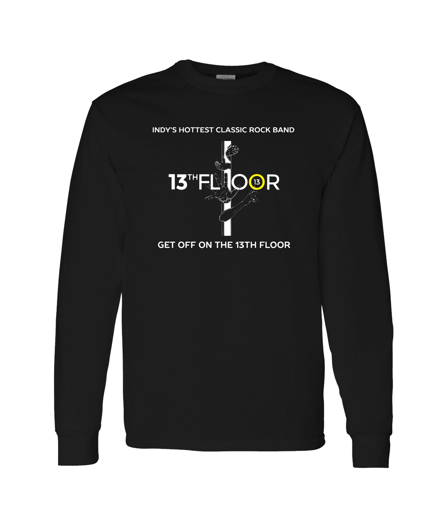 V-13 - DESIGN 1 - Black Long Sleeve T