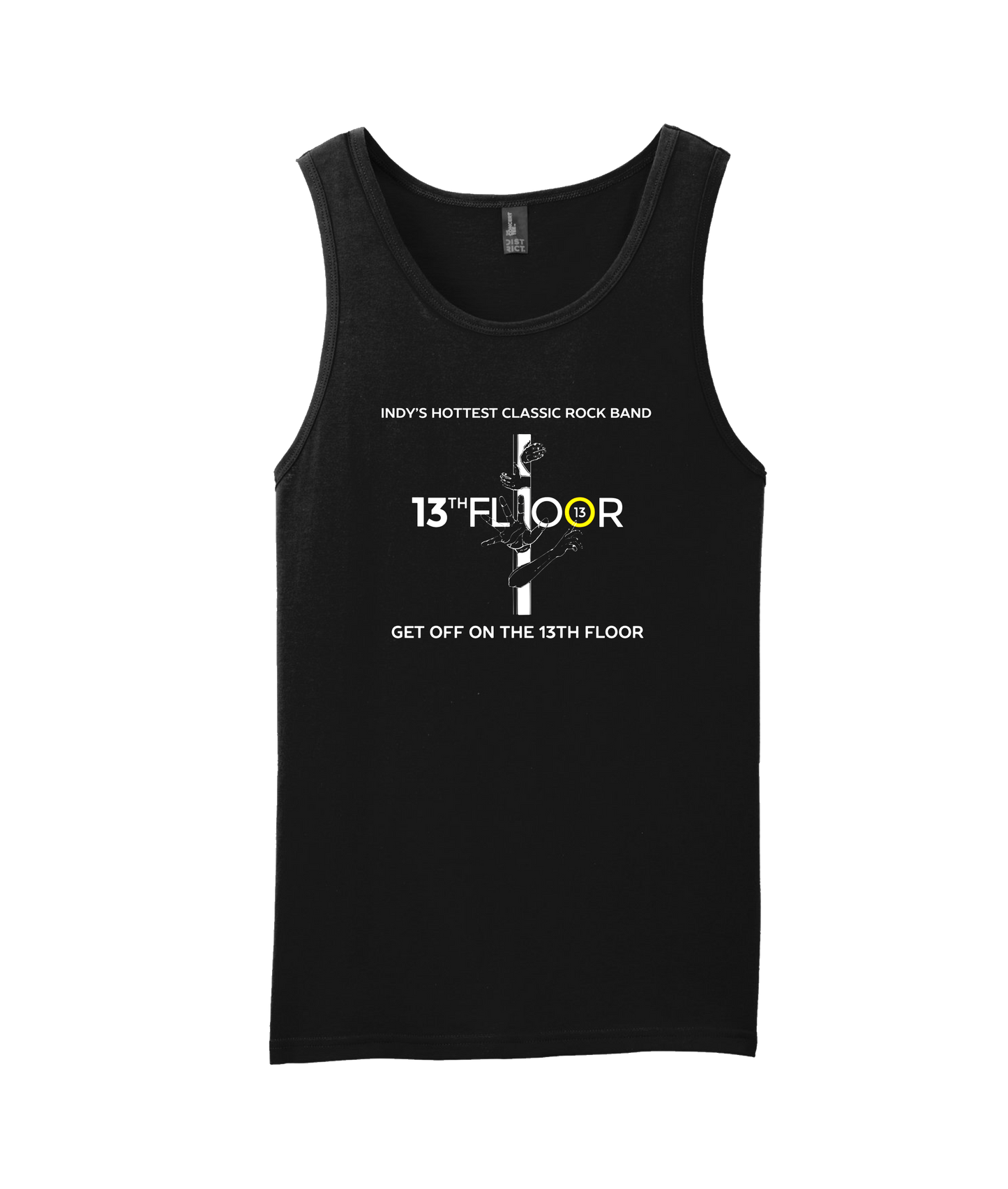 V-13 - DESIGN 1 - Black Tank Top