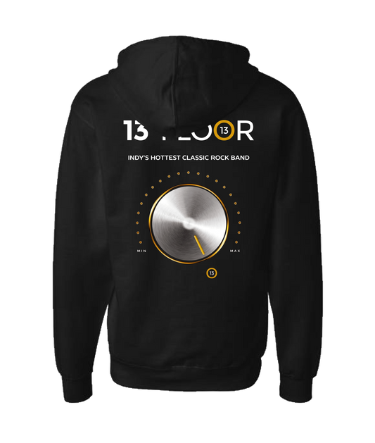 V-13 - DESIGN 2 - Black Zip Up Hoodie