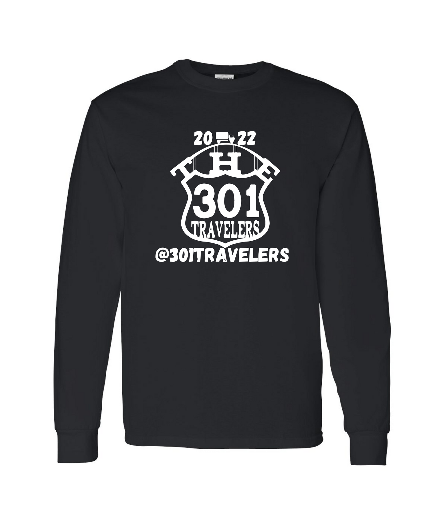 The 301 Traveler's - Highway 301 - Black Long Sleeve T