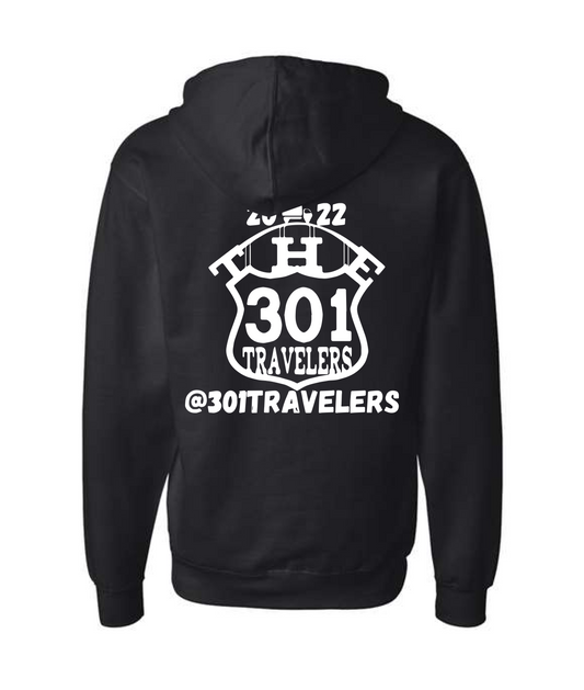 The 301 Traveler's - Highway 301 - Black Zip Hoodie