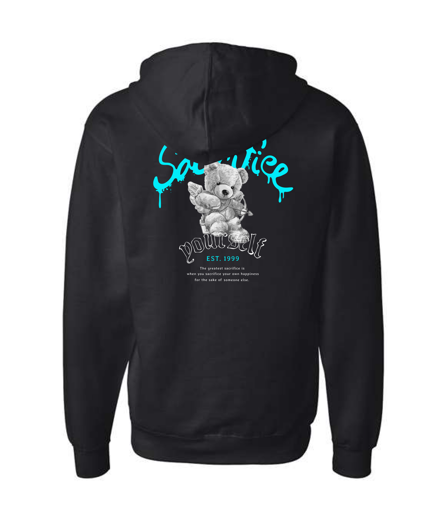 V-3WBTOP - Urban World - Black Zip Up Hoodie