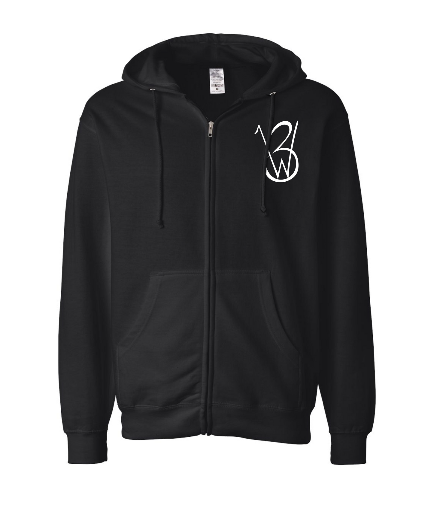 V-3WBTOP - Urban World - Black Zip Up Hoodie