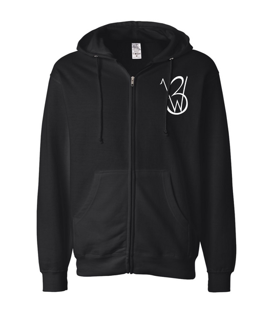 V-3WBTOP - Urban World - Black Zip Up Hoodie
