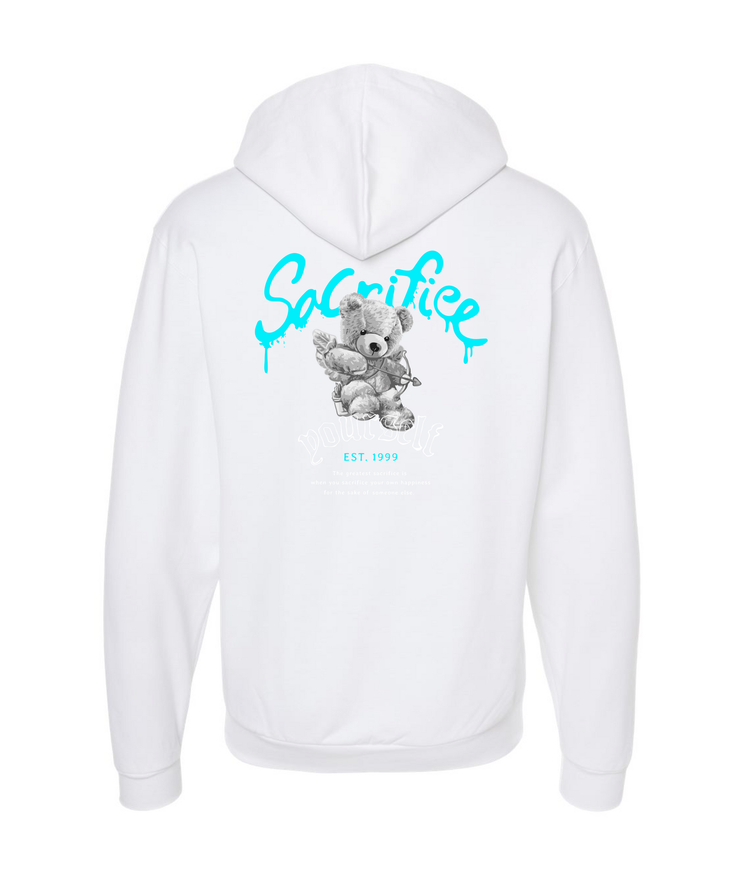 V-3WBTOP - Urban World - White Zip Up Hoodie