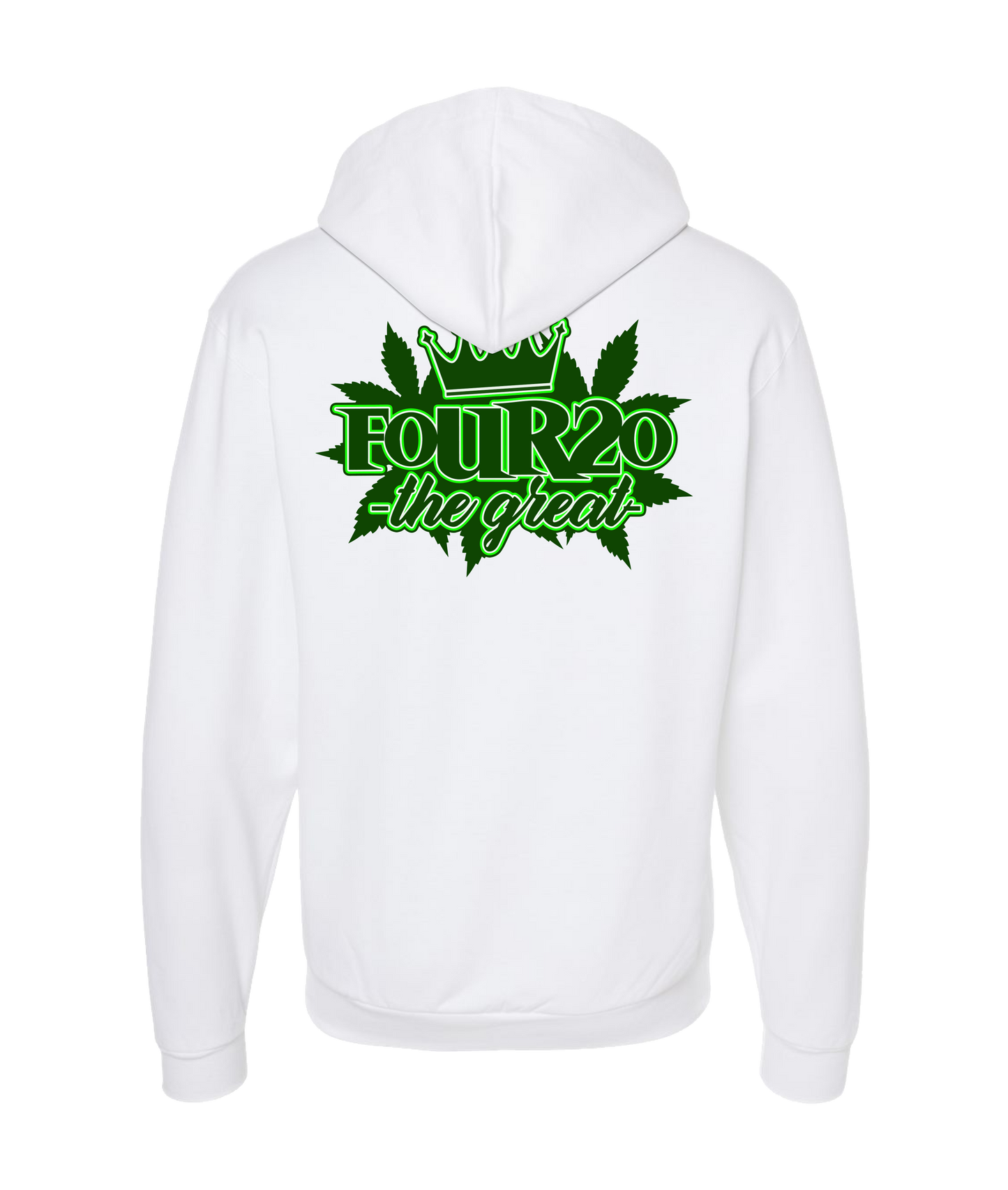 FOUR20 THE GREAT - 420TG - White Zip Up Hoodie