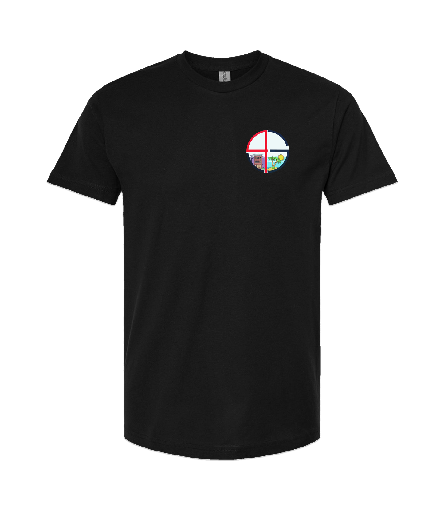4evaGood - Round Grid - Black T Shirt