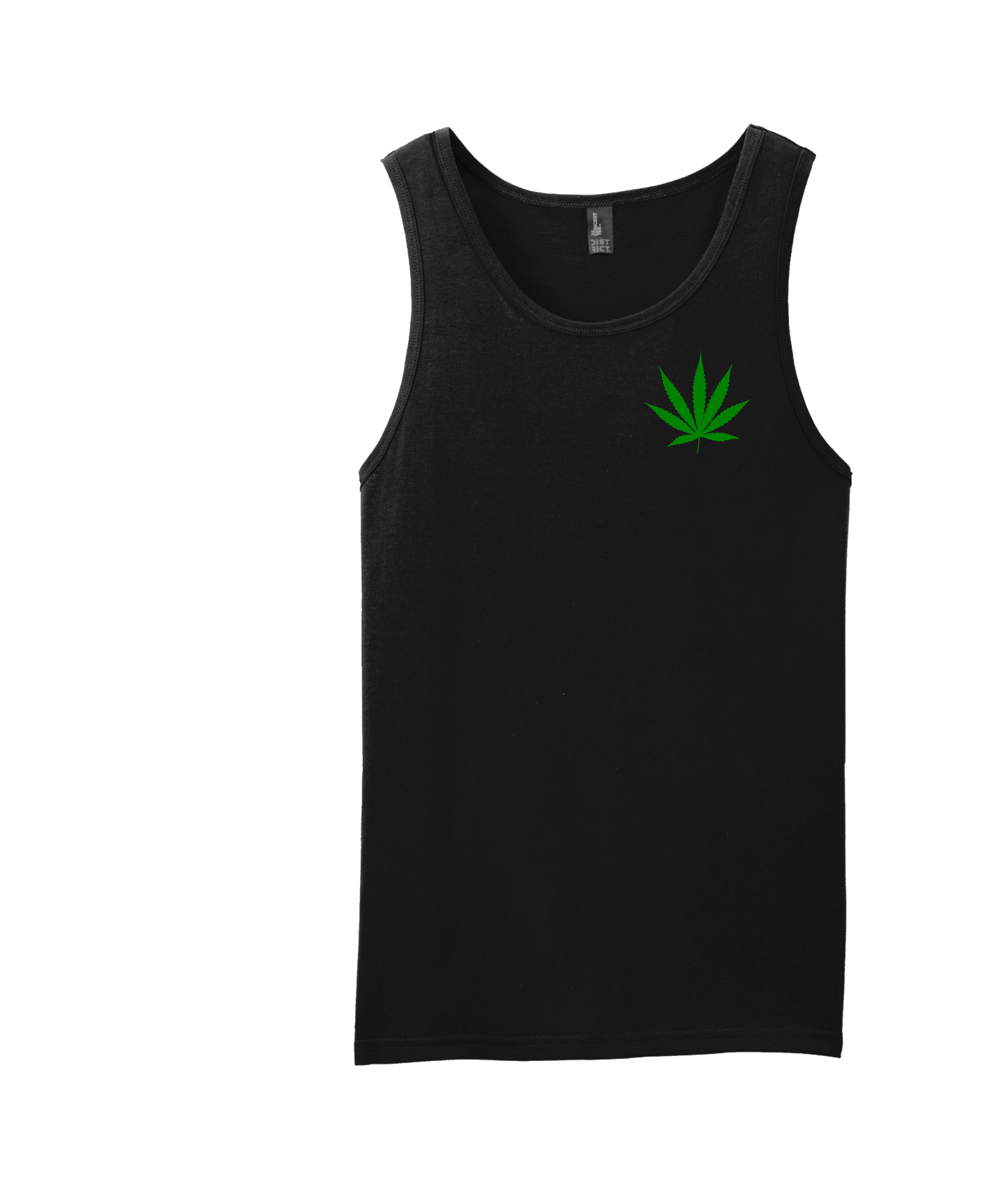 4evaGood - Cannabis Leaf - Black Tank Top