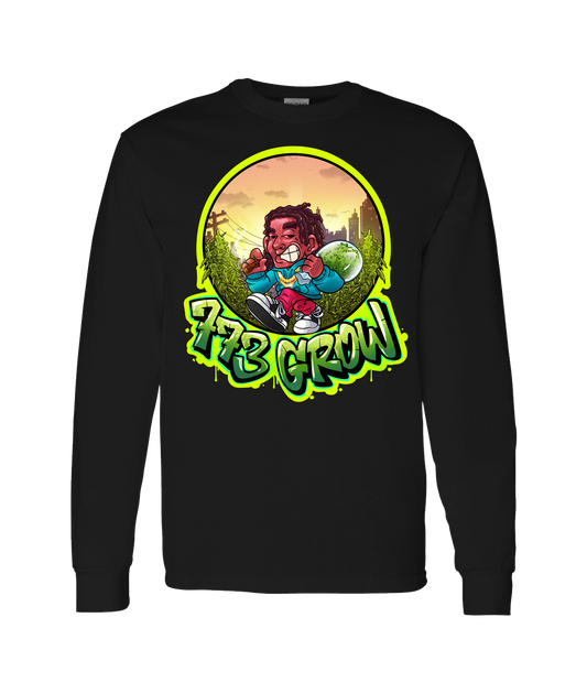 V-773GSTOP - GROW - Black Long Sleeve T
