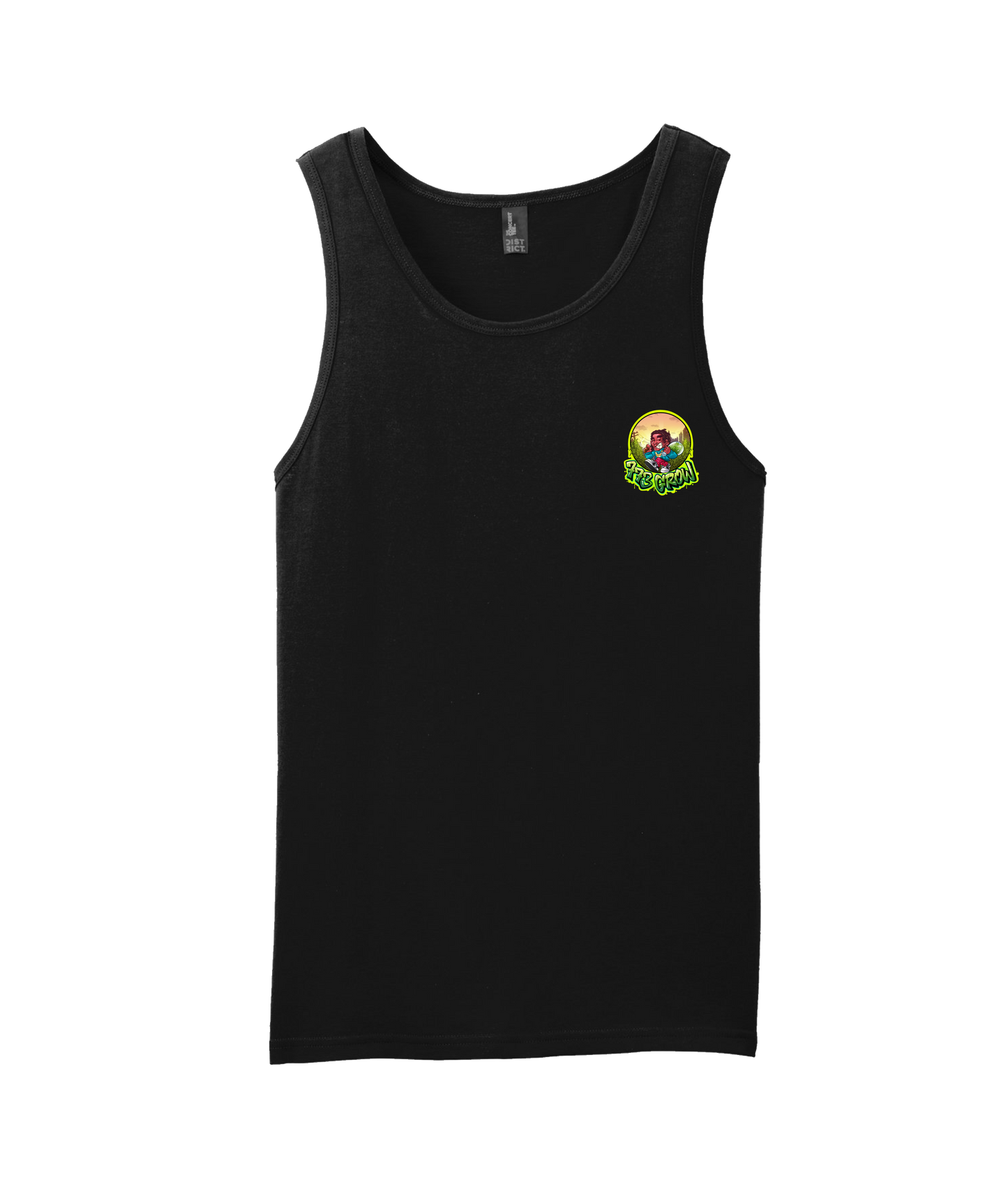 V-773GSTOP - GROW - Black Tank Top