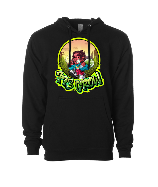 V-773GSTOP - GROW - Black Hoodie