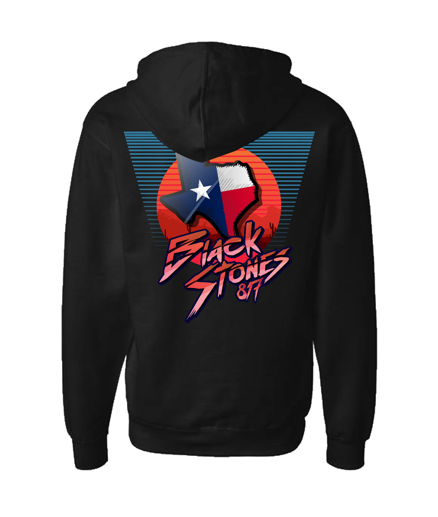 BlackStones817 - TX - Black Zip Up Hoodie