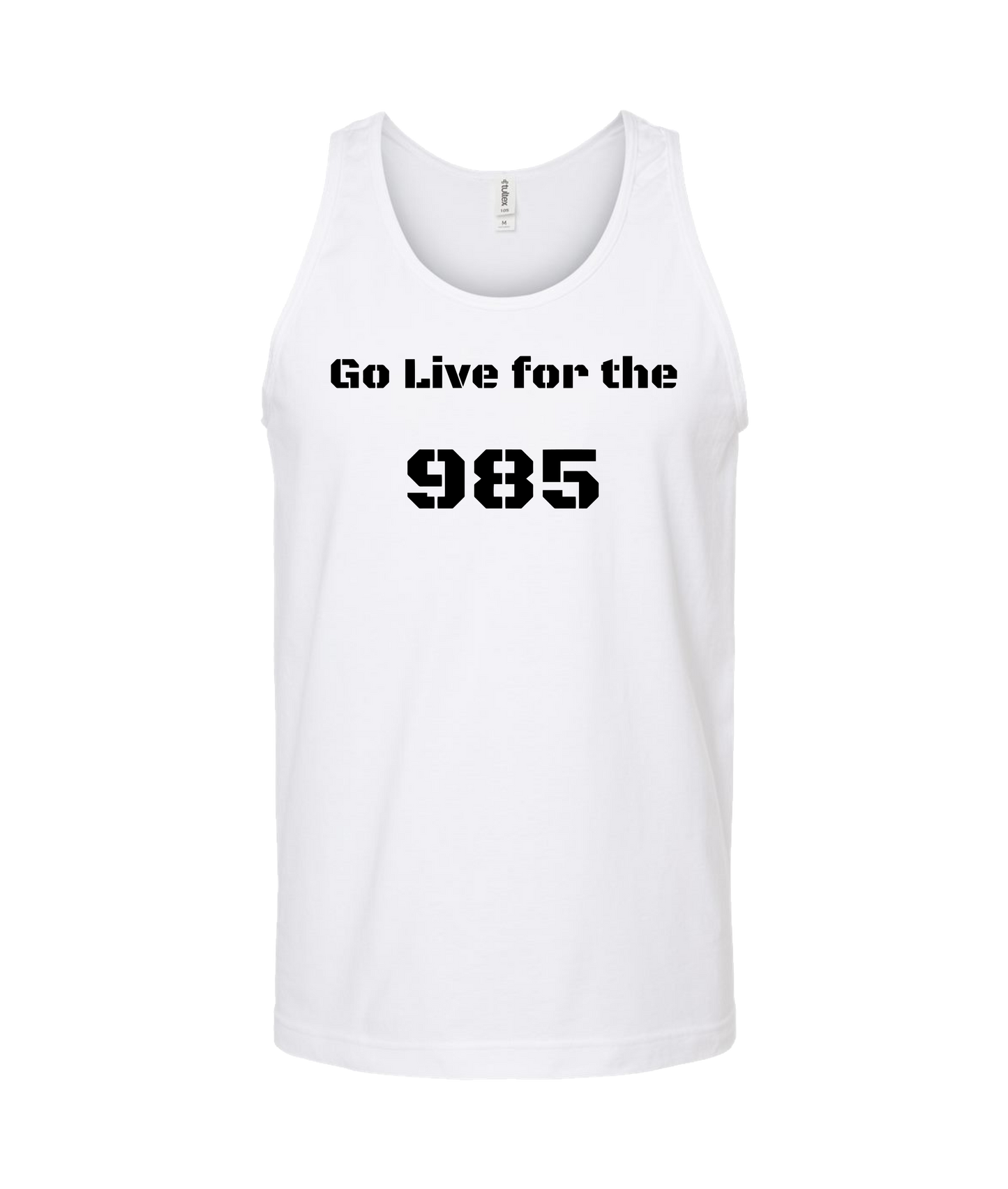 985Chris - Go Live for the 985 - White Tank Top