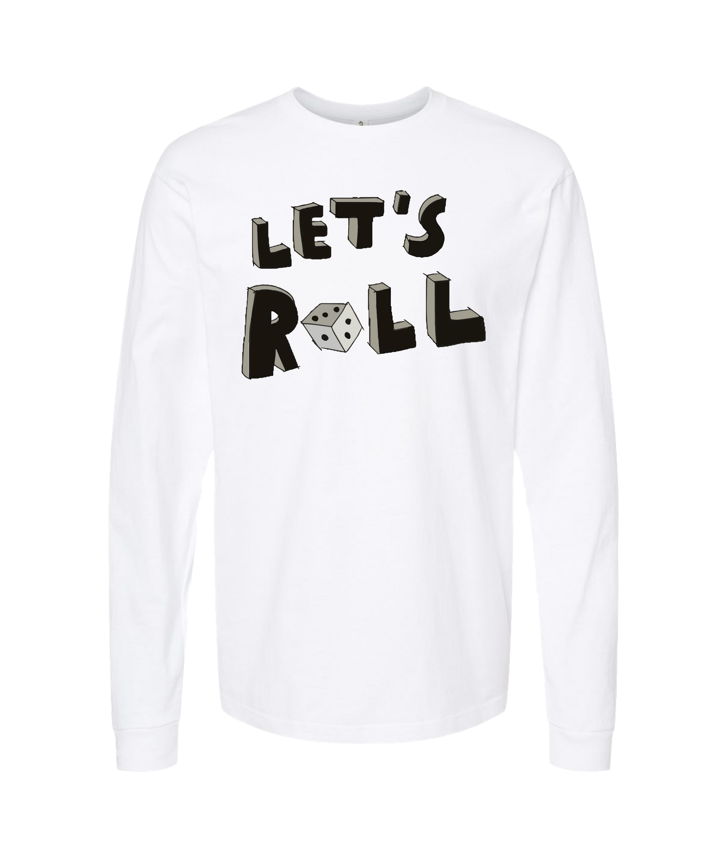 985Chris - Let's Roll - White Long Sleeve T