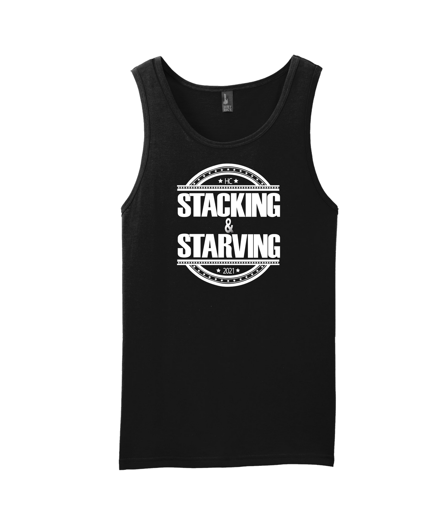 A1 Yolaman - Stacking & Starving - Black Tank Top
