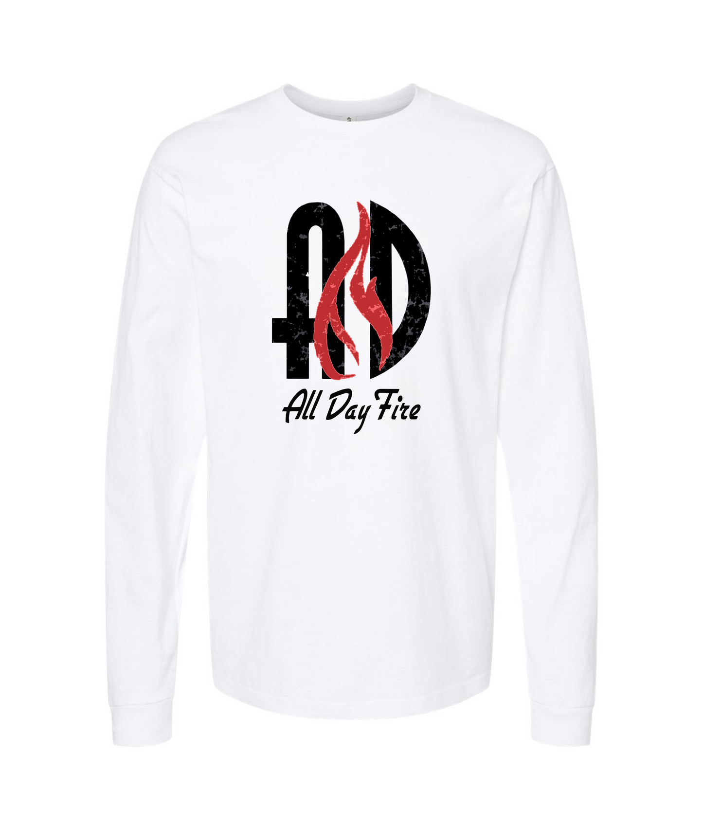 All Day Fire Logo Long Sleeve T