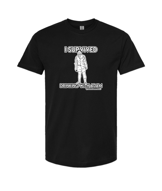 Adam Dominguez - I Survived Drinking With Adam - Black T Shirt