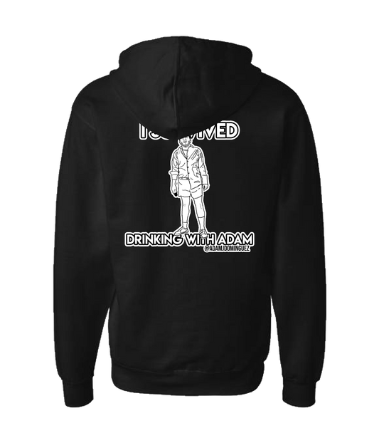 Adam Dominguez - I Survived Drinking With Adam - Black Zip Up Hoodie