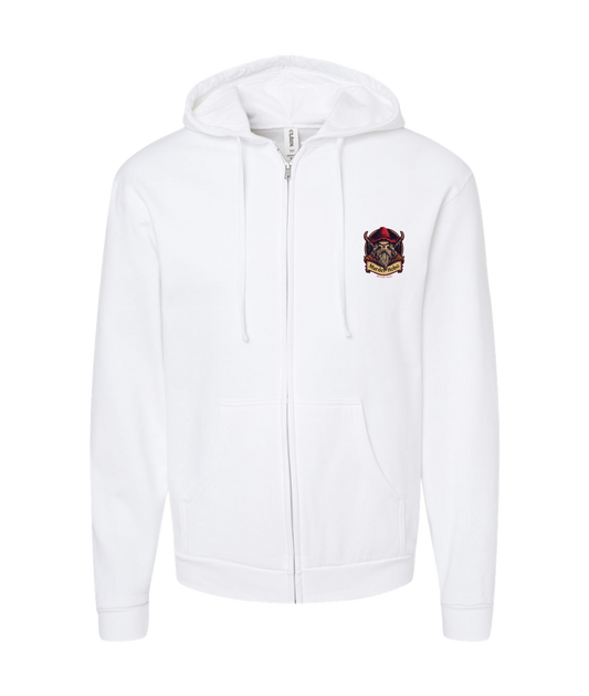 V-AFGTOP - MURDER HOBO - White Zip Up Hoodie