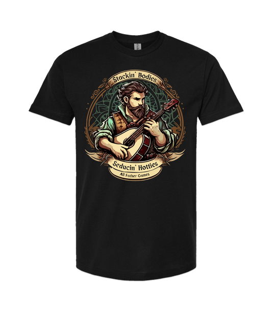 V-AFGTOP - STACKIN' & SEDUCTIN' - Black T-Shirt