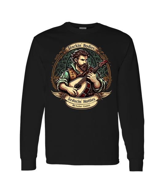 All Father Games - STACKIN' & SEDUCTIN' - Black Long Sleeve T