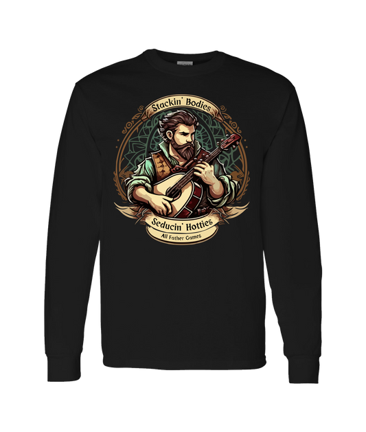 V-AFGTOP - STACKIN' & SEDUCTIN' - Black Long Sleeve T