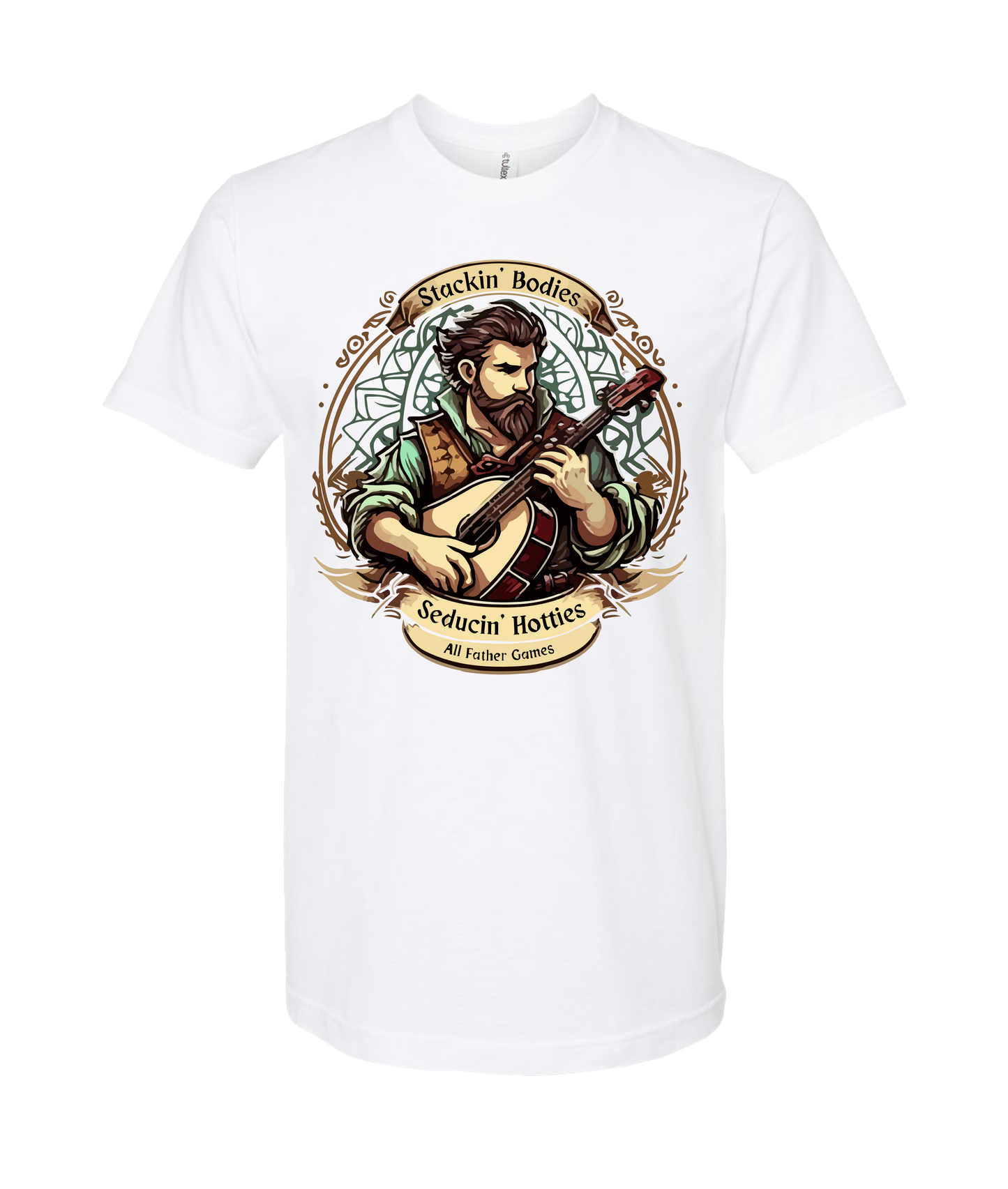V-AFGTOP - STACKIN' & SEDUCTIN' - White T-Shirt