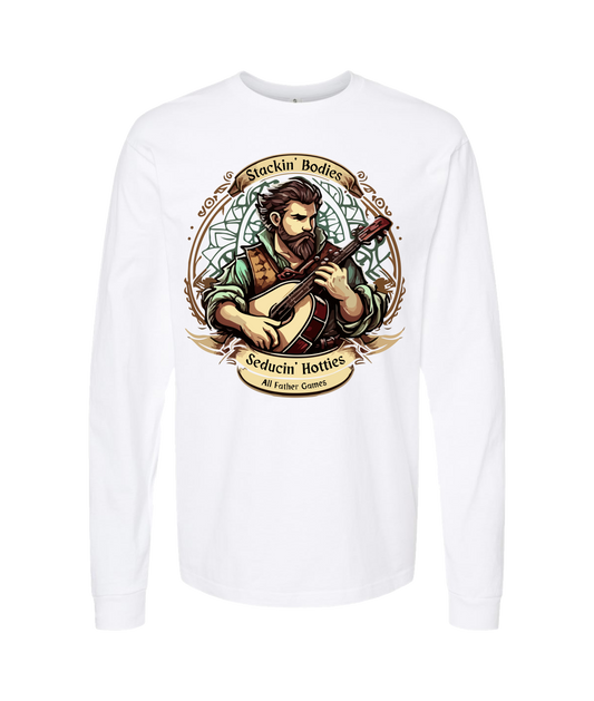 V-AFGTOP - STACKIN' & SEDUCTIN' - White Long Sleeve T