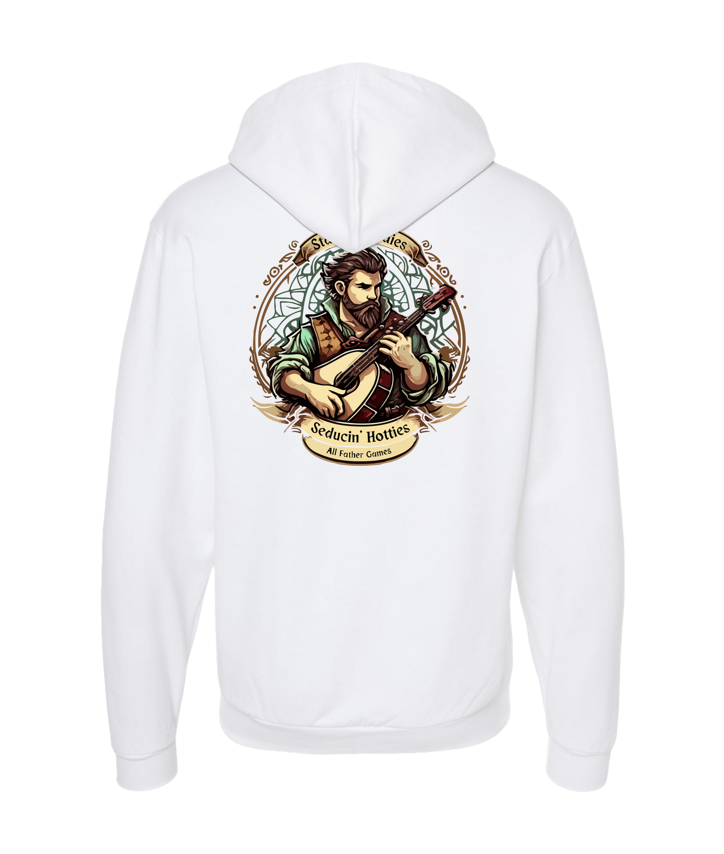 V-AFGTOP - STACKIN' & SEDUCTIN' - White Zip Up Hoodie