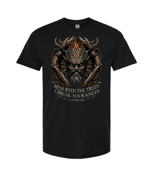 V-AFGTOP - DON'T MESS WITH TREES - Black T-Shirt