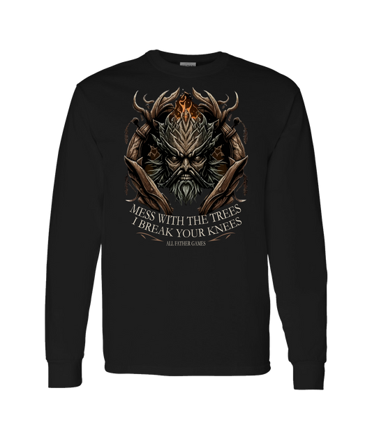 V-AFGTOP - DON'T MESS WITH TREES - Black Long Sleeve T