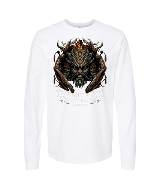 V-AFGTOP - DON'T MESS WITH TREES - White Long Sleeve T
