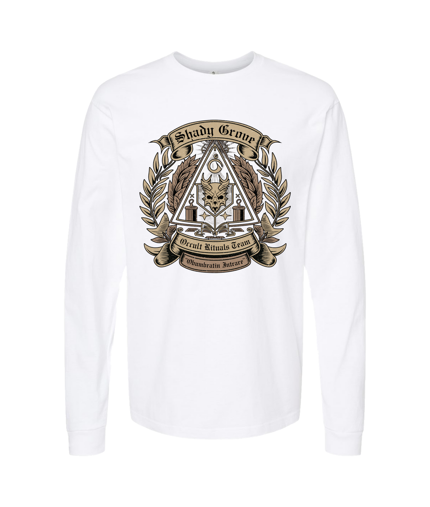 V-AFGTOP - SHADY GROVE - White Long Sleeve T