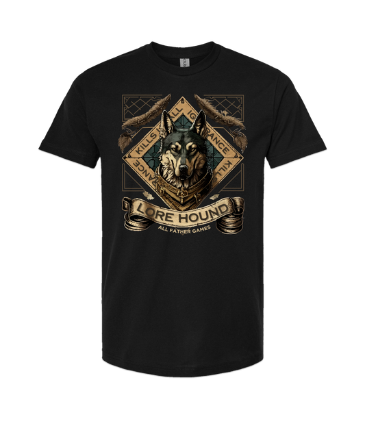 All Father Games - LORE HOUND - Black T-Shirt