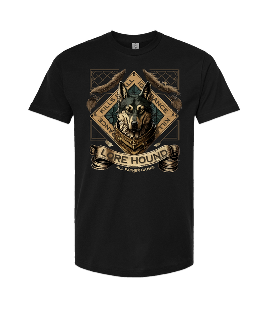 V-AFGTOP - LORE HOUND - Black T-Shirt