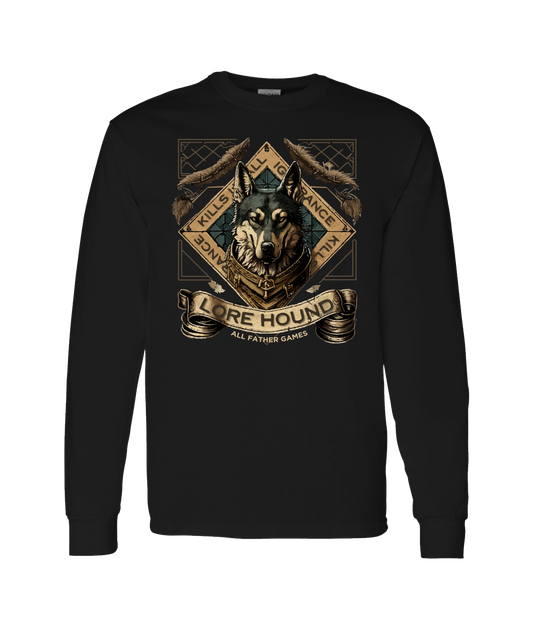 V-AFGTOP - LORE HOUND - Black Long Sleeve T