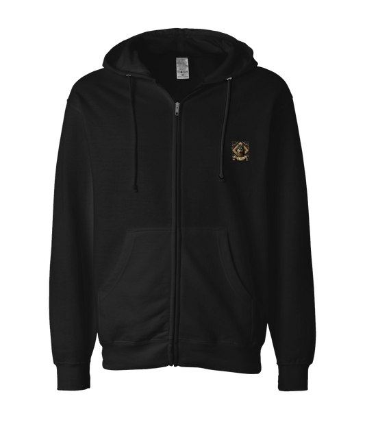 V-AFGTOP - LORE HOUND - Black Zip Up Hoodie