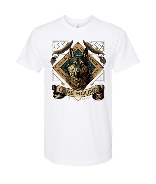 All Father Games - LORE HOUND - White T-Shirt