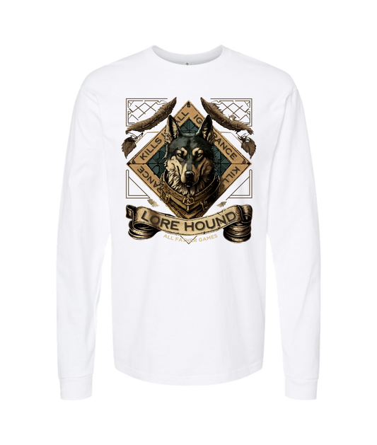 V-AFGTOP - LORE HOUND - White Long Sleeve T