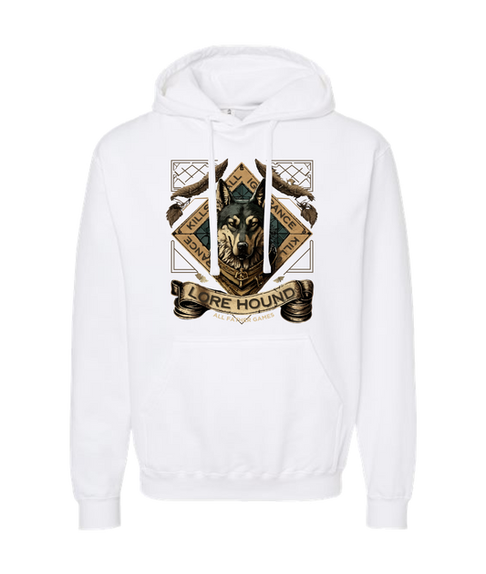 All Father Games - LORE HOUND - White Hoodie