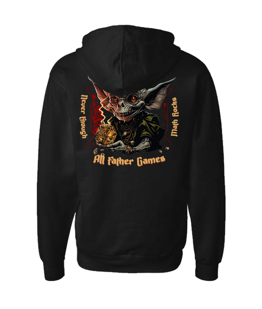 V-AFGTOP - DICE GOBLIN - Black Zip Up Hoodie
