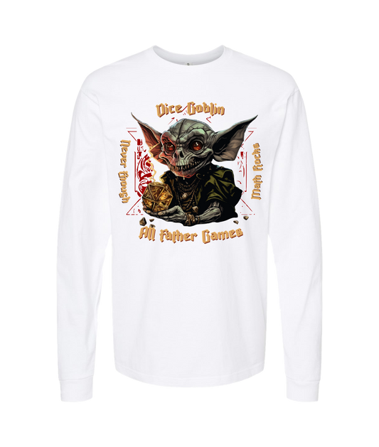 V-AFGTOP - DICE GOBLIN - White Long Sleeve T
