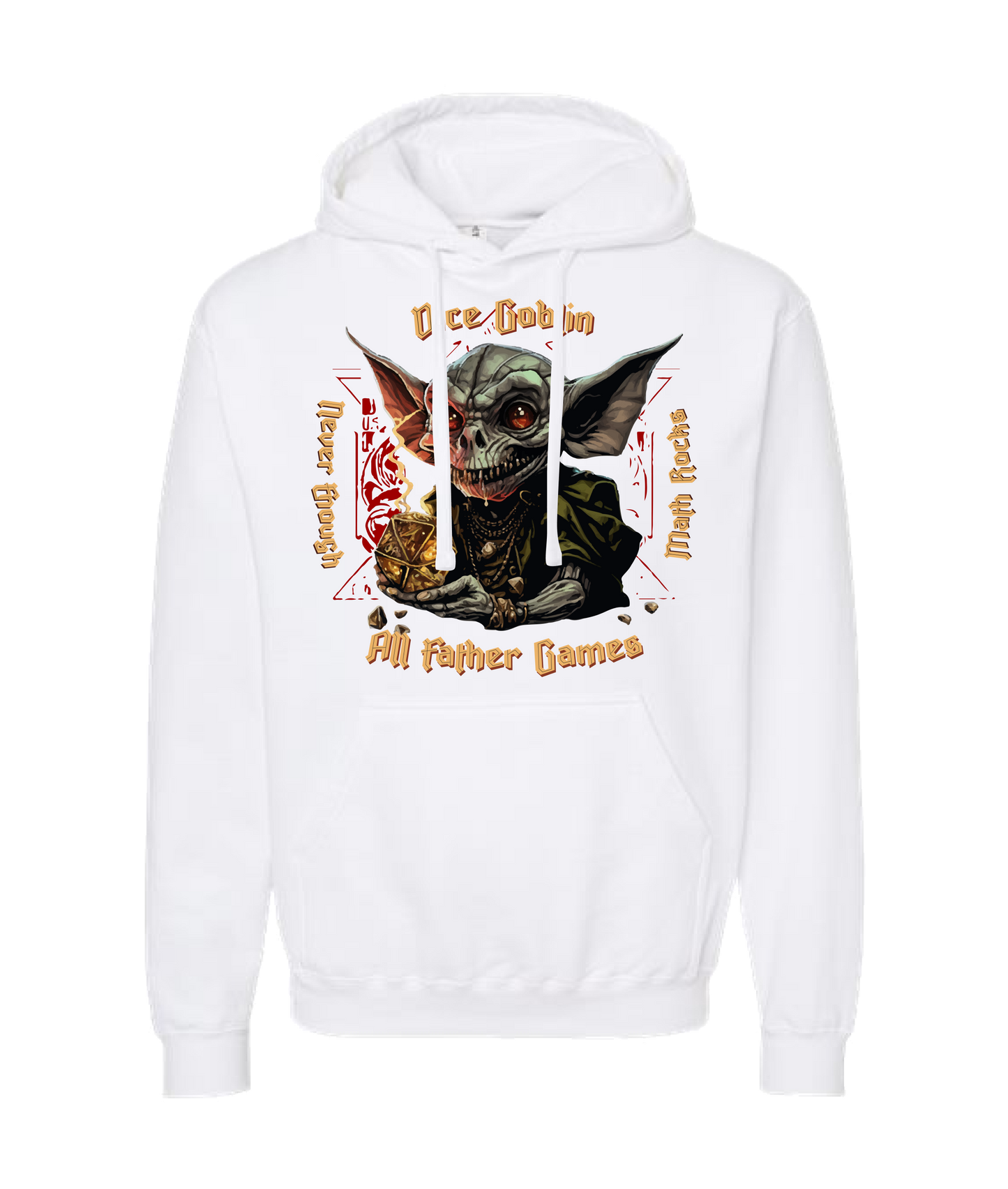 V-AFGTOP - DICE GOBLIN - White Hoodie