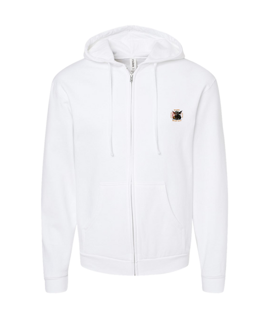 V-AFGTOP - DICE GOBLIN - White Zip Up Hoodie