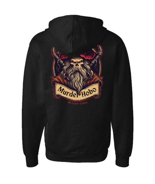 All Father Games - MURDER HOBO - Black Zip Up Hoodie