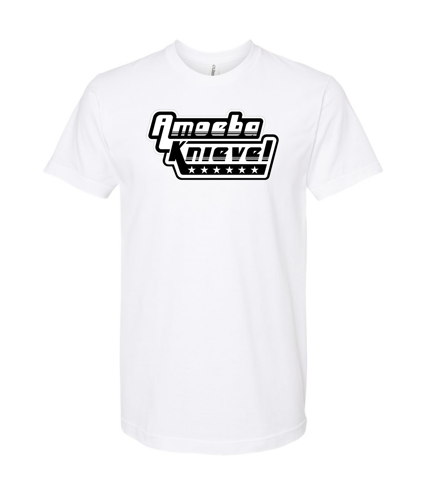 Amoeba Knievel Merch 'N Stuff - Logo - White T-Shirt