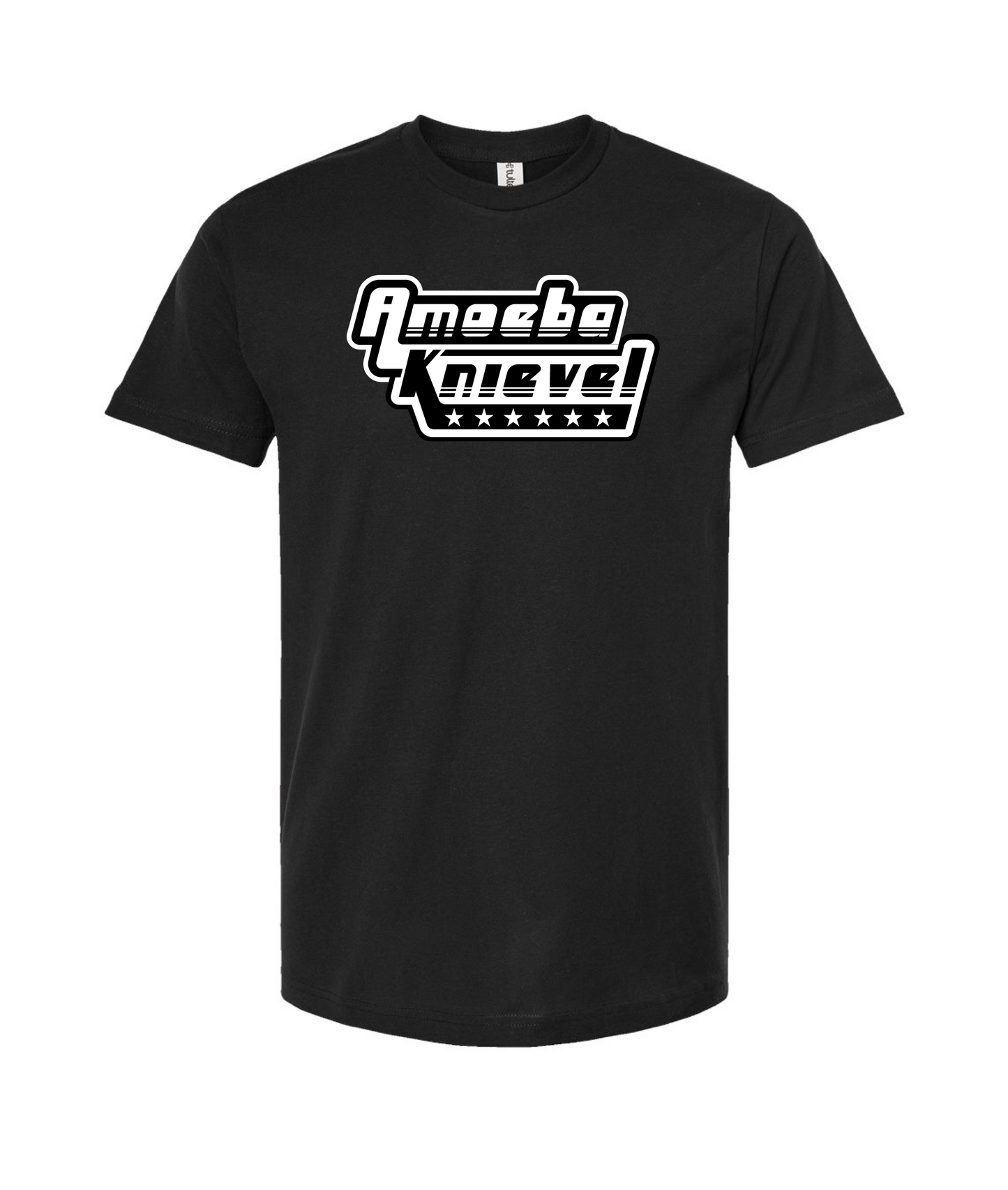 Amoeba Knievel Merch 'N Stuff - Logo - Black T-Shirt