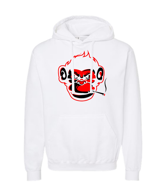 AudioMonkeys - Mean Muggin - White Hoodie