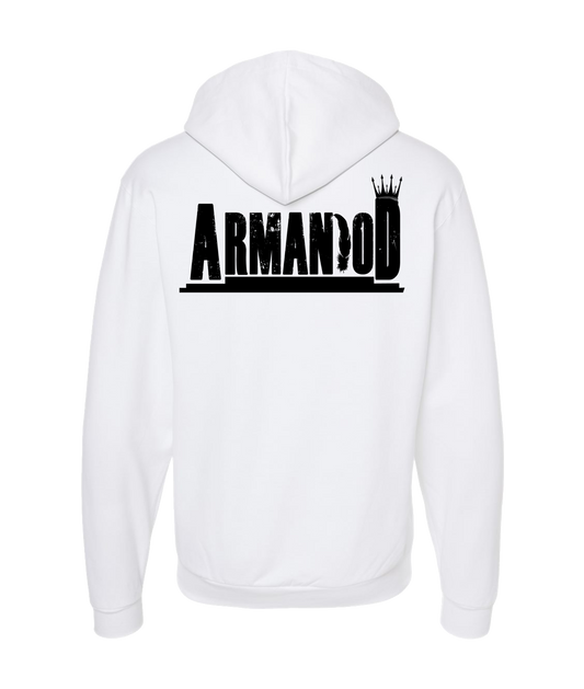 Armani_OD - Arman OD Logo - White Zip Up Hoodie